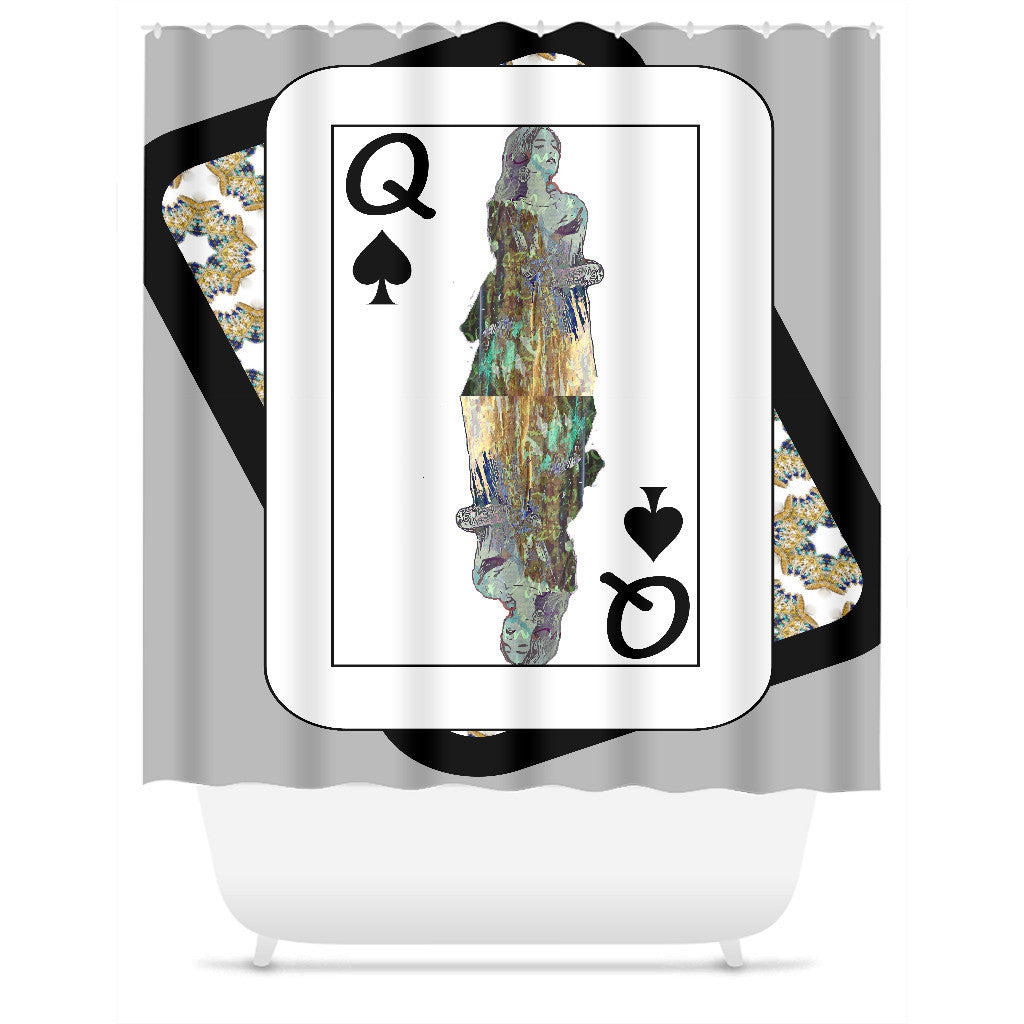 Play Your Hand...Queen Spade No. 3 Shower Curtain