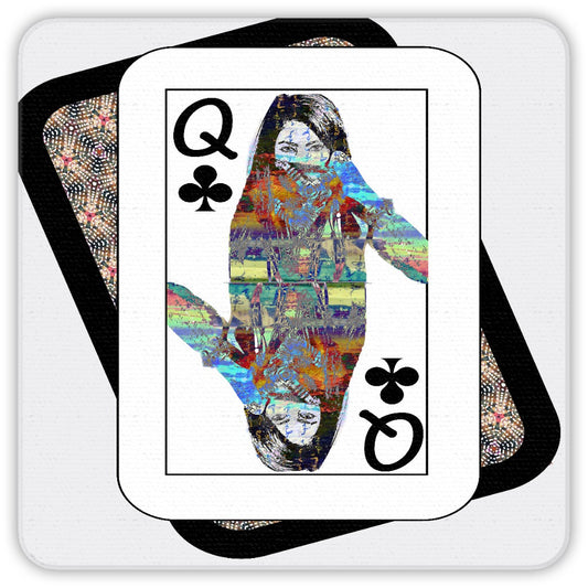 Play Your Hand...Queen Club No. 4 Coaster Set