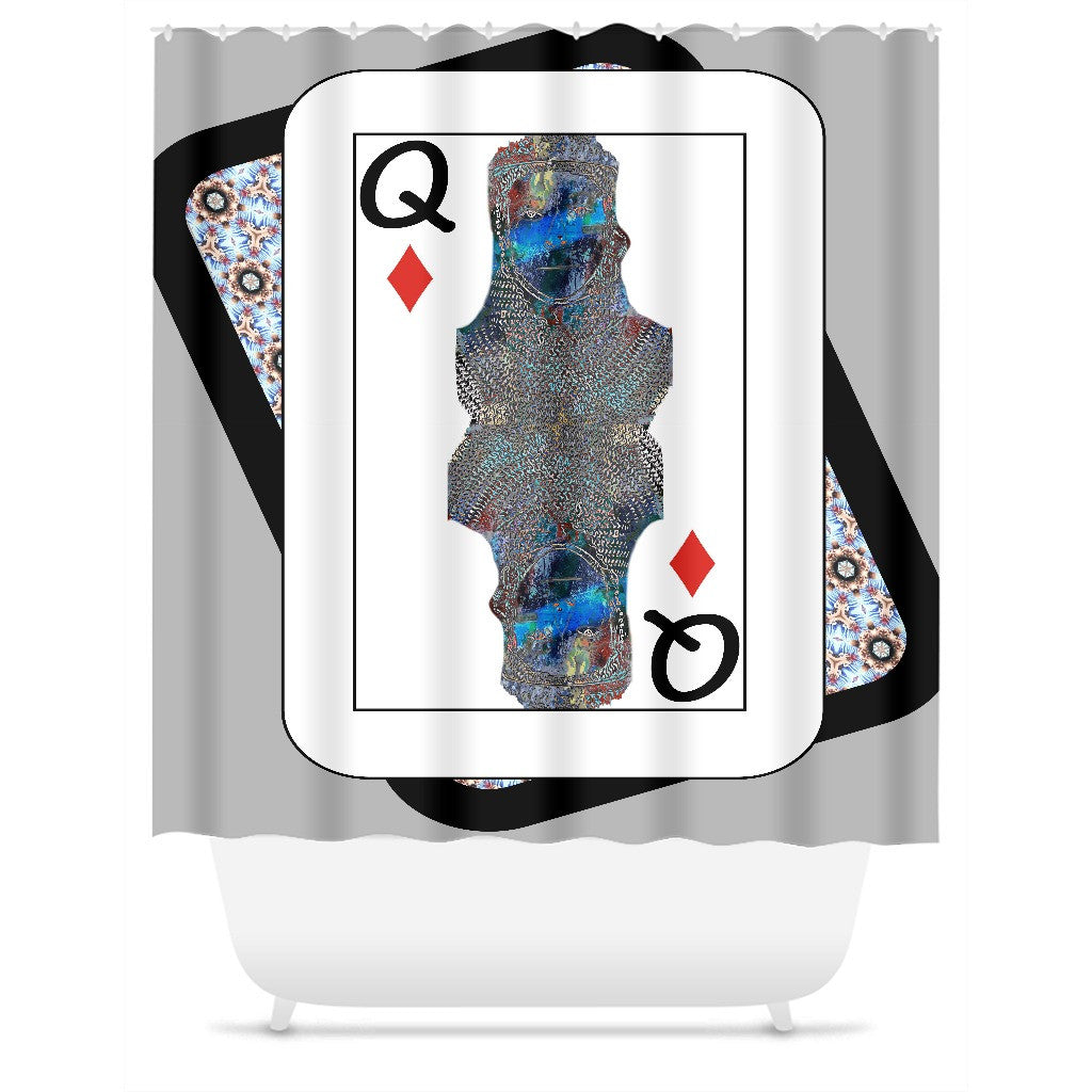 Play Your Hand...Queen Diamond No. 2 Shower Curtain