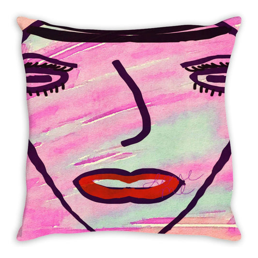She Said Live In Color Throw Pillow