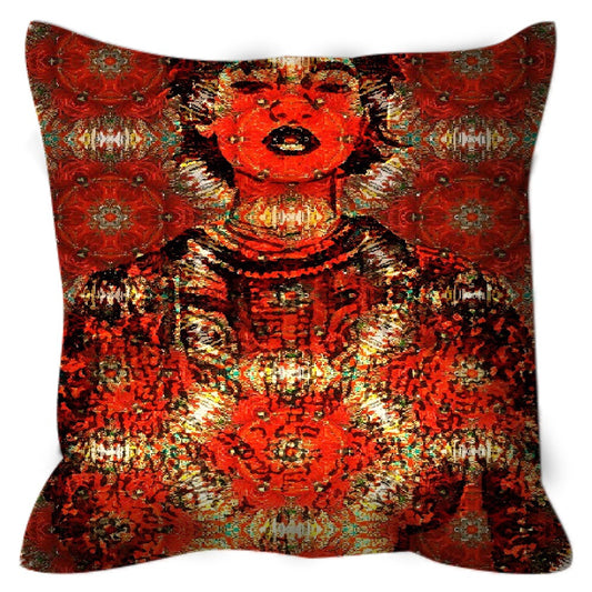 Queen Things Throw Pillow