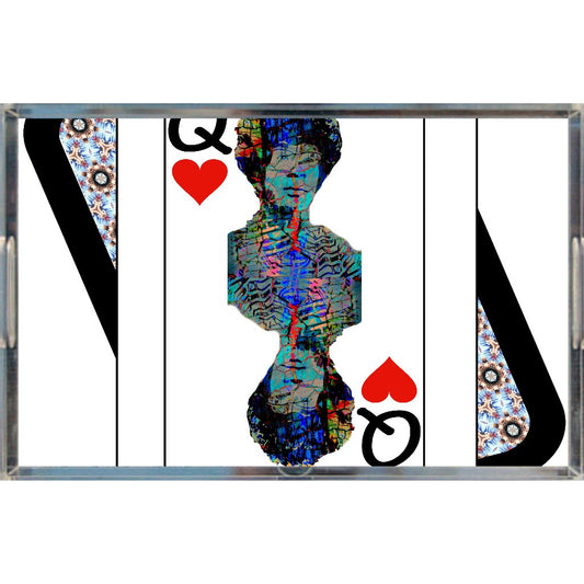 Play Your Hand...Queen Heart No. 2 Acrylic Tray