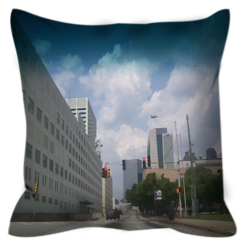 Lonely Avenue Throw Pillow