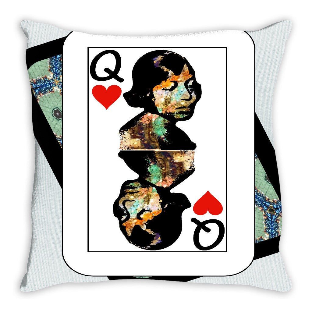 Play Your Hand...Queen Heart No. 1 Throw Pillow