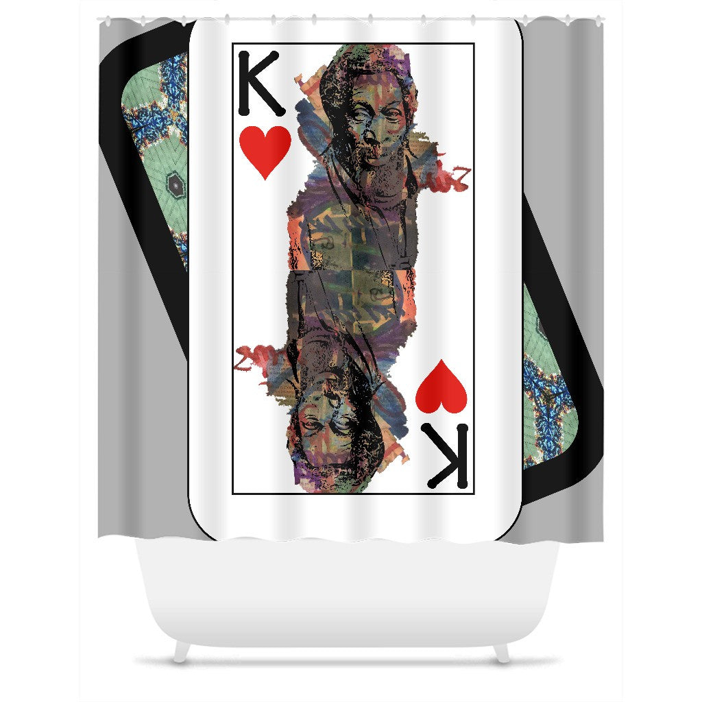 Play Your Hand...King Heart No.1 Shower Curtain
