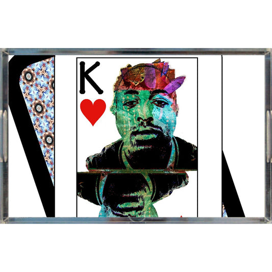 Play Your Hand...King Heart No. 2 Acrylic Tray