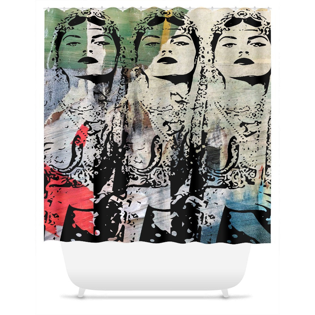 They Learned to Swim Shower Curtain