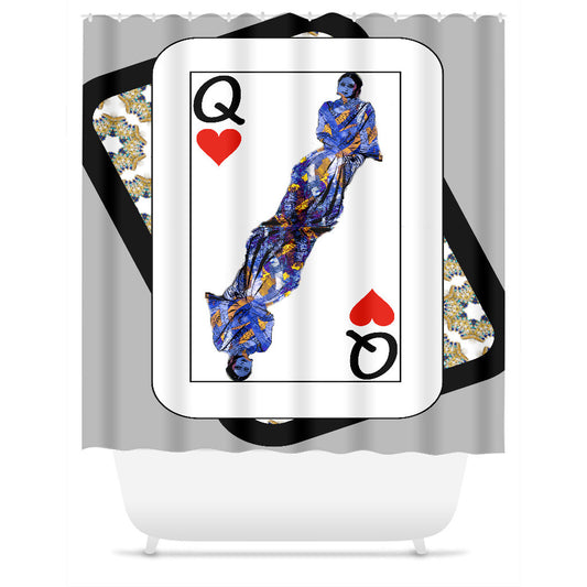 Play Your Hand...Queen Heart No. 3 Shower Curtain