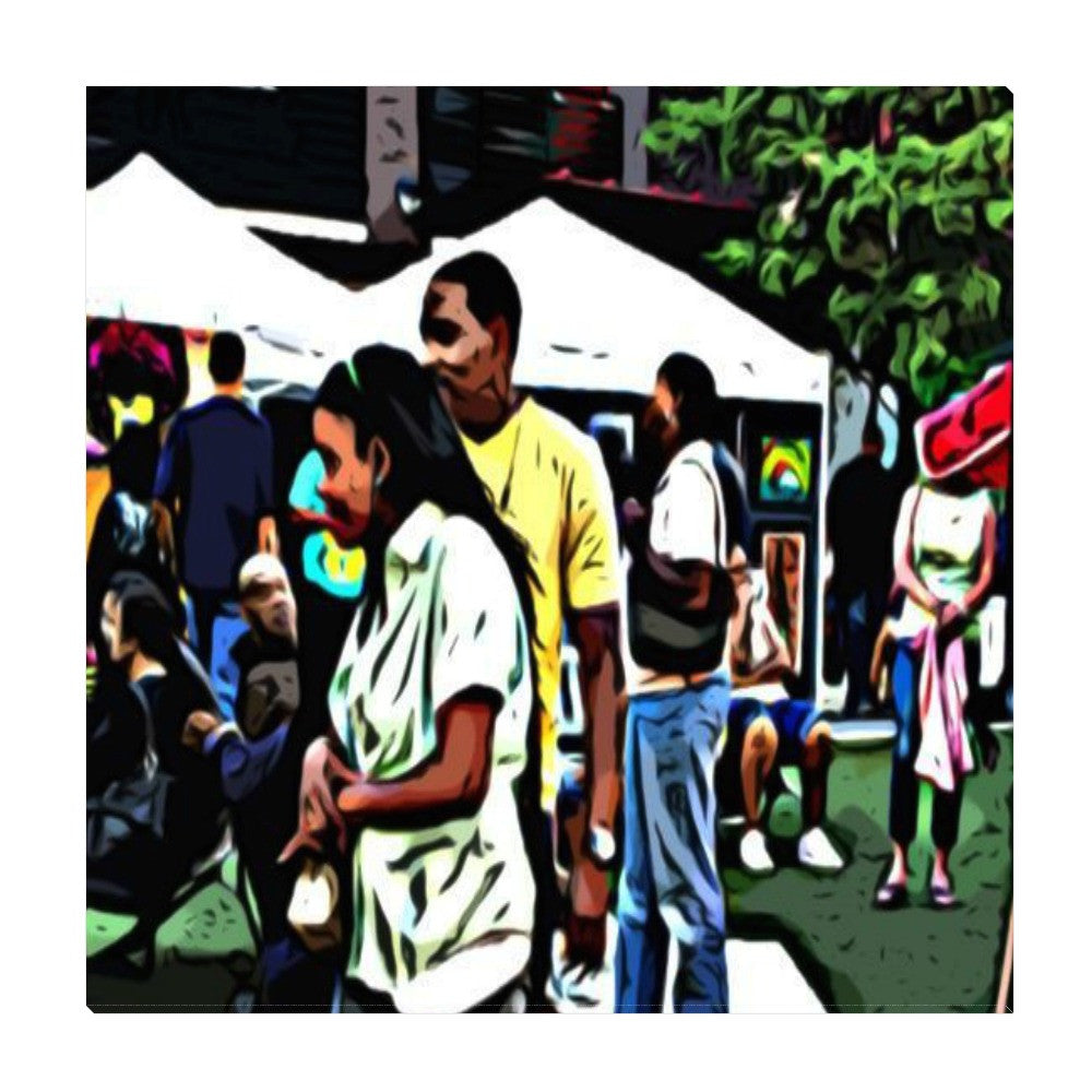 Street Scene No. 2 Wrapped Canvas