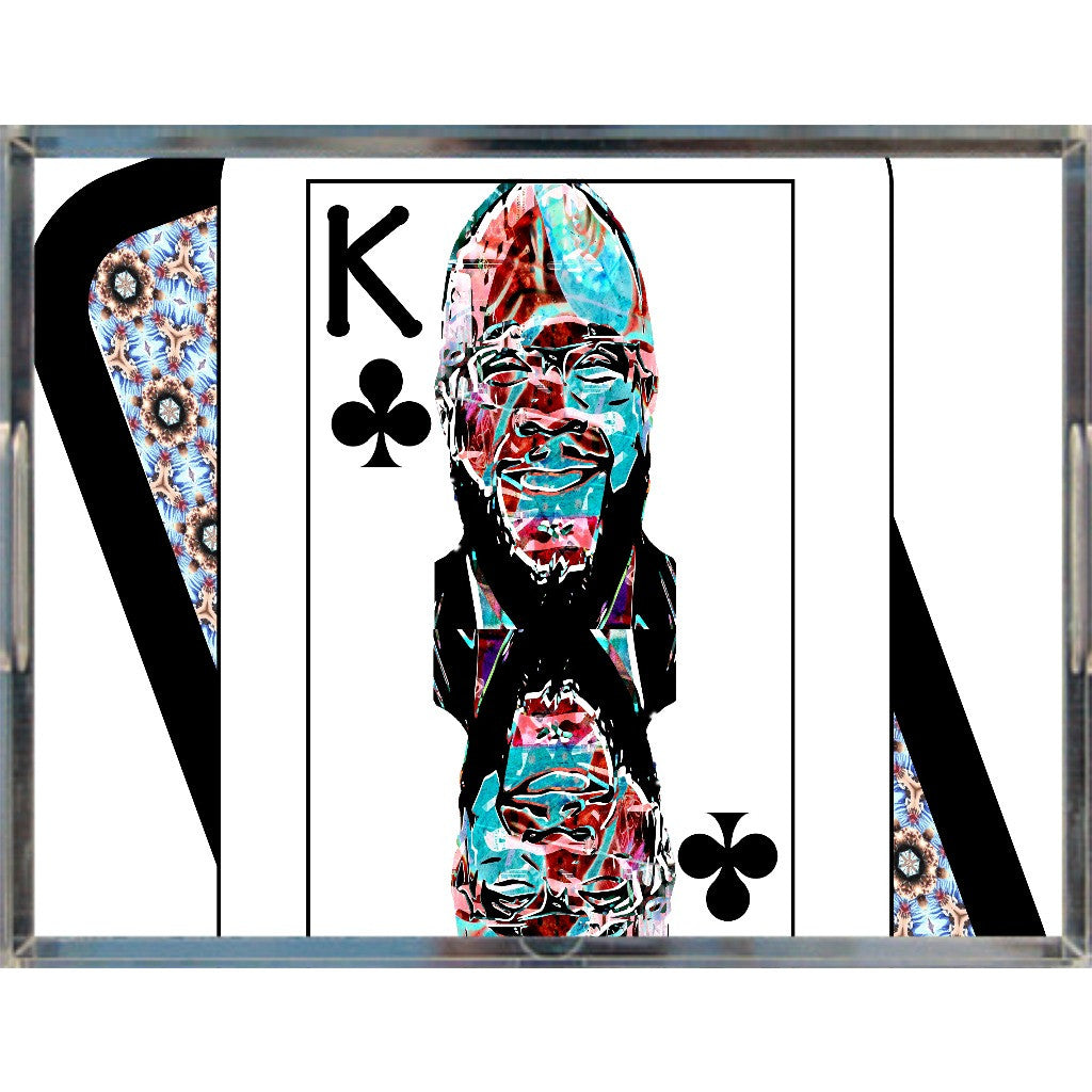 Play Your Hand...King Club No. 2 Acrylic Tray
