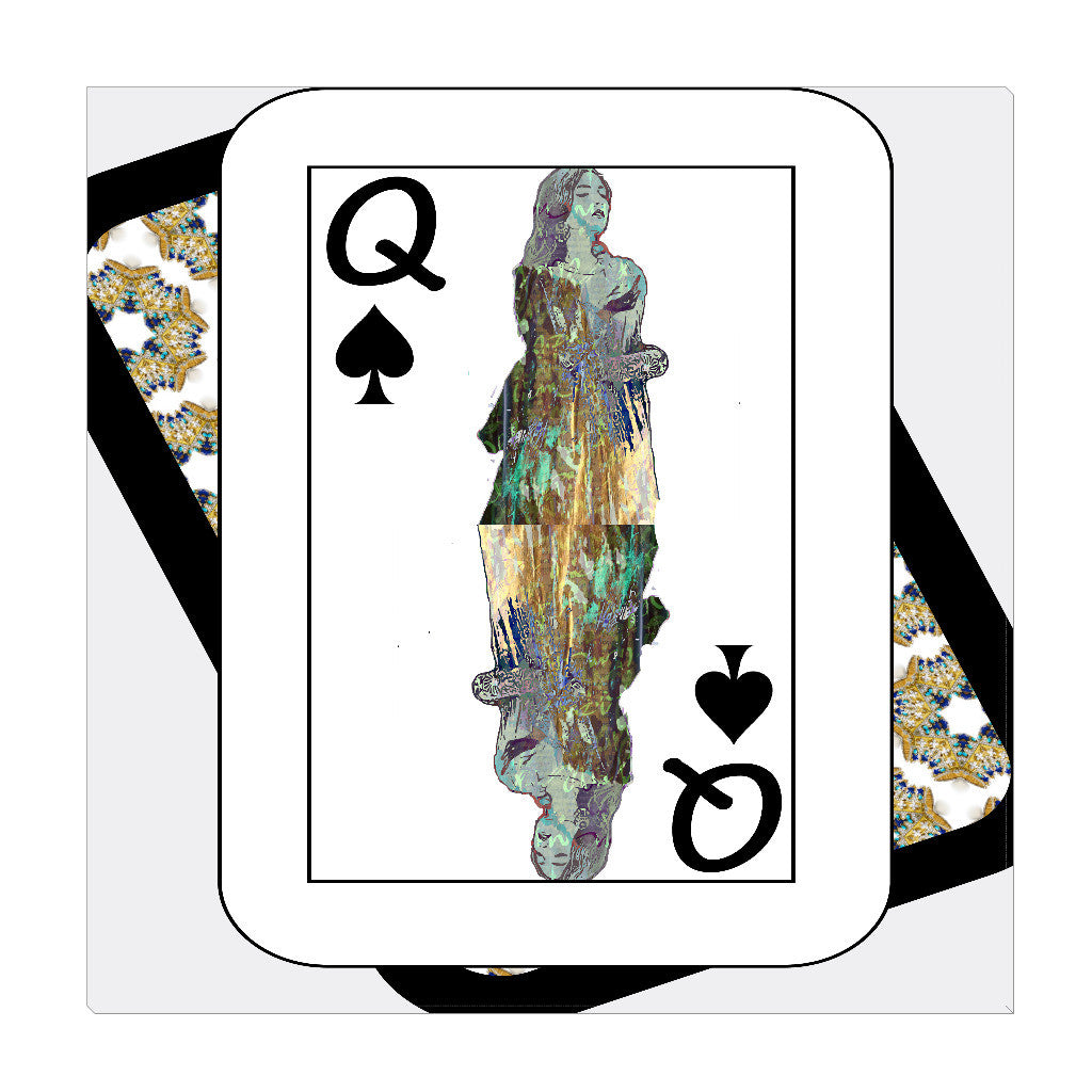 Play Your Hand...Queen Spade No. 3 Wrapped Canvas