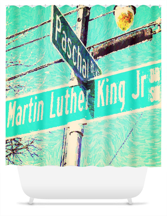 The Corner No. 3 Shower Curtain