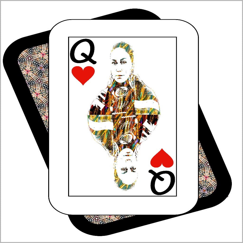 Play Your Hand...Queen Heart No. 4 Canvas Poster