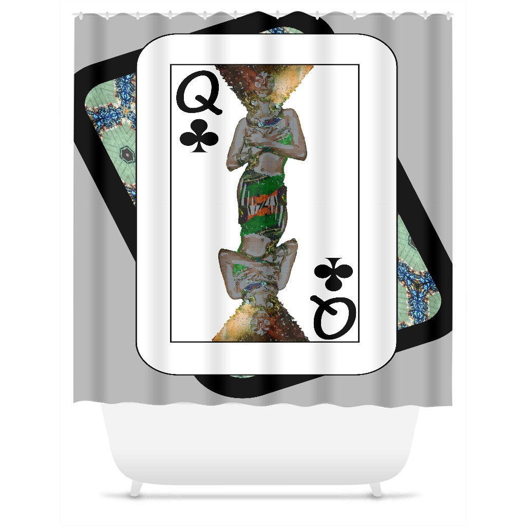Play Your Hand...Queen Club No. 1 Shower Curtain