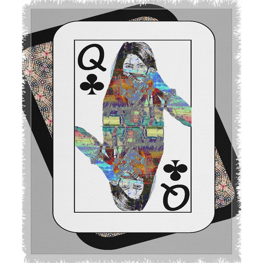 Play Your Hand...Queen Club No. 4 Woven Blanket