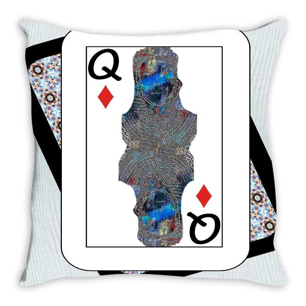 Play Your Hand...Queen Diamond No. 2 Throw Pillow