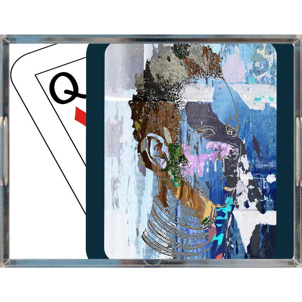 Play Your Hand...Watch Your Back No. 2 Acrylic Tray