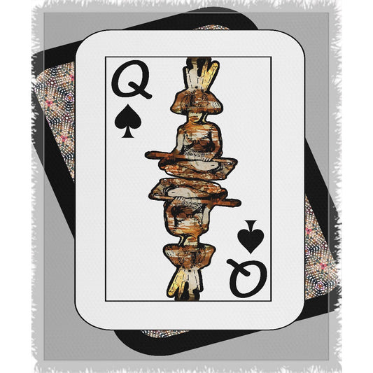 Play Your Hand...Queen Spade No. 4 Woven Blanket