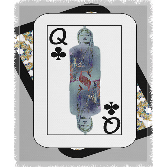 Play Your Hand...Queen Club No. 3 Woven Blanket