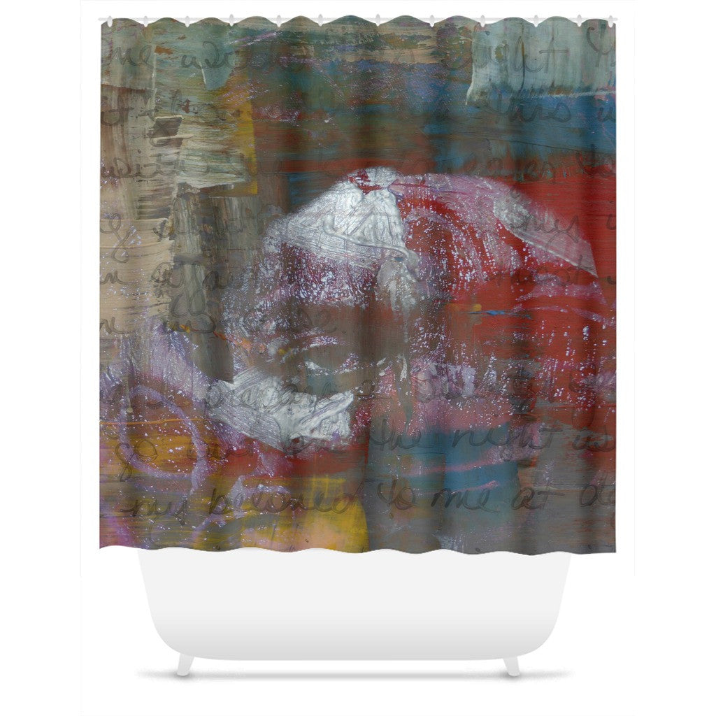 Word is Born Shower Curtain