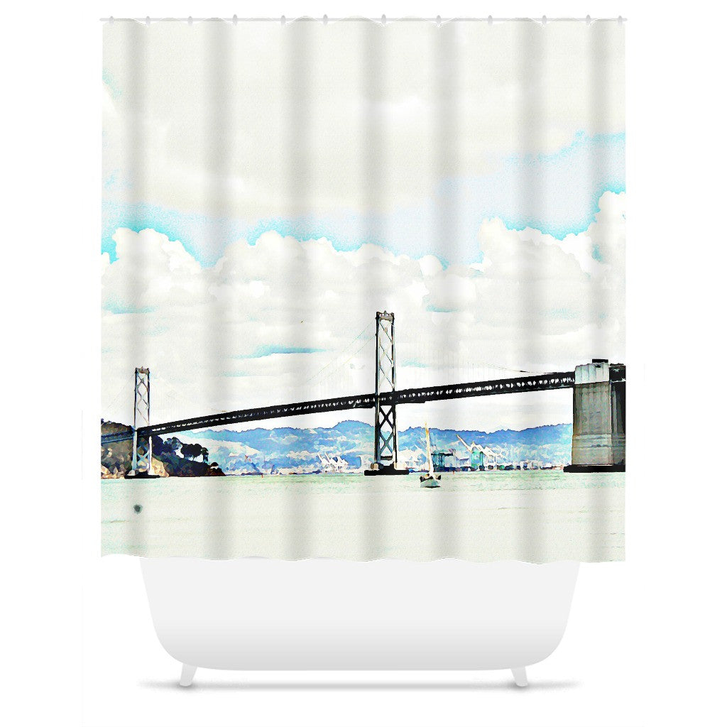 The Bridge Shower Curtain