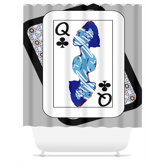 Play Your Hand...Queen Club No. 2 Shower Curtain