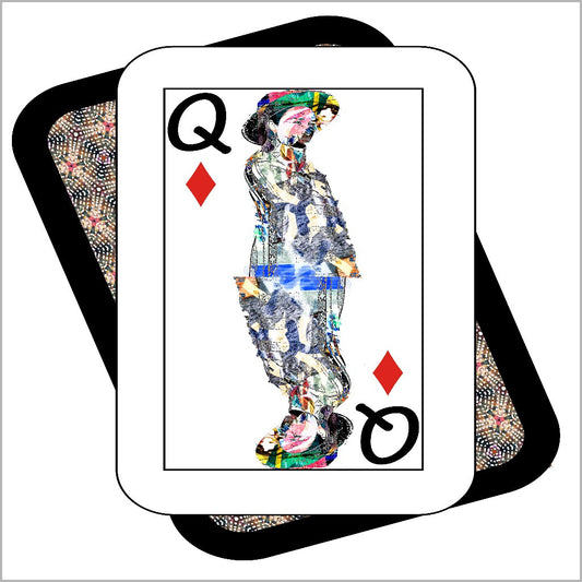 Play Your Hand...Queen Diamond No. 4 Canvas Poster
