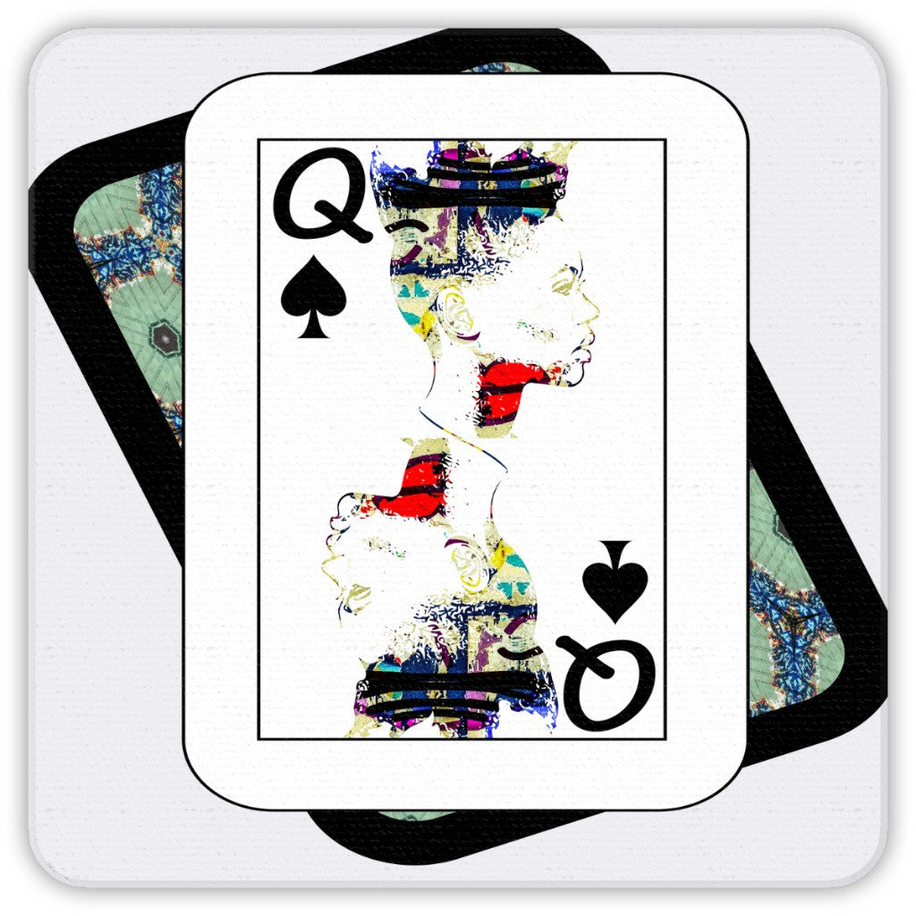 Play Your Hand...Queen Spade No. 1 Coaster Set