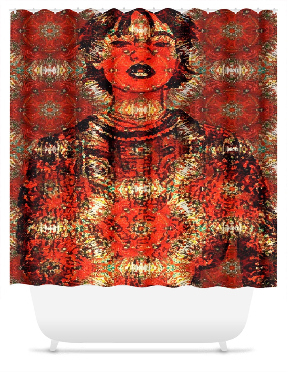 Queen Things Shower Curtain