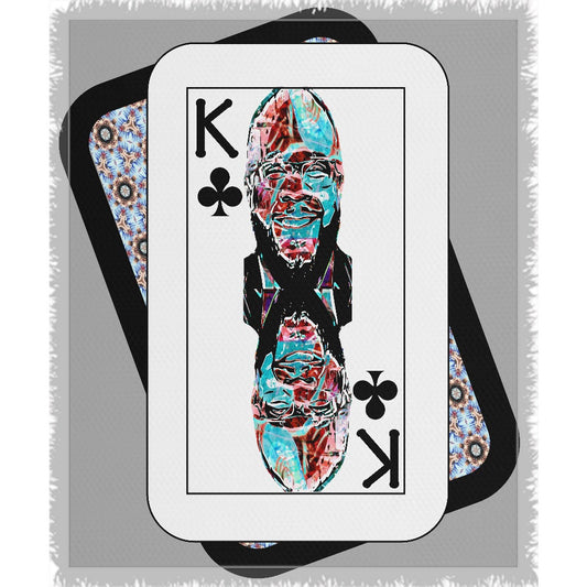 Play Your Hand...King Club No. 2 Woven Blanket
