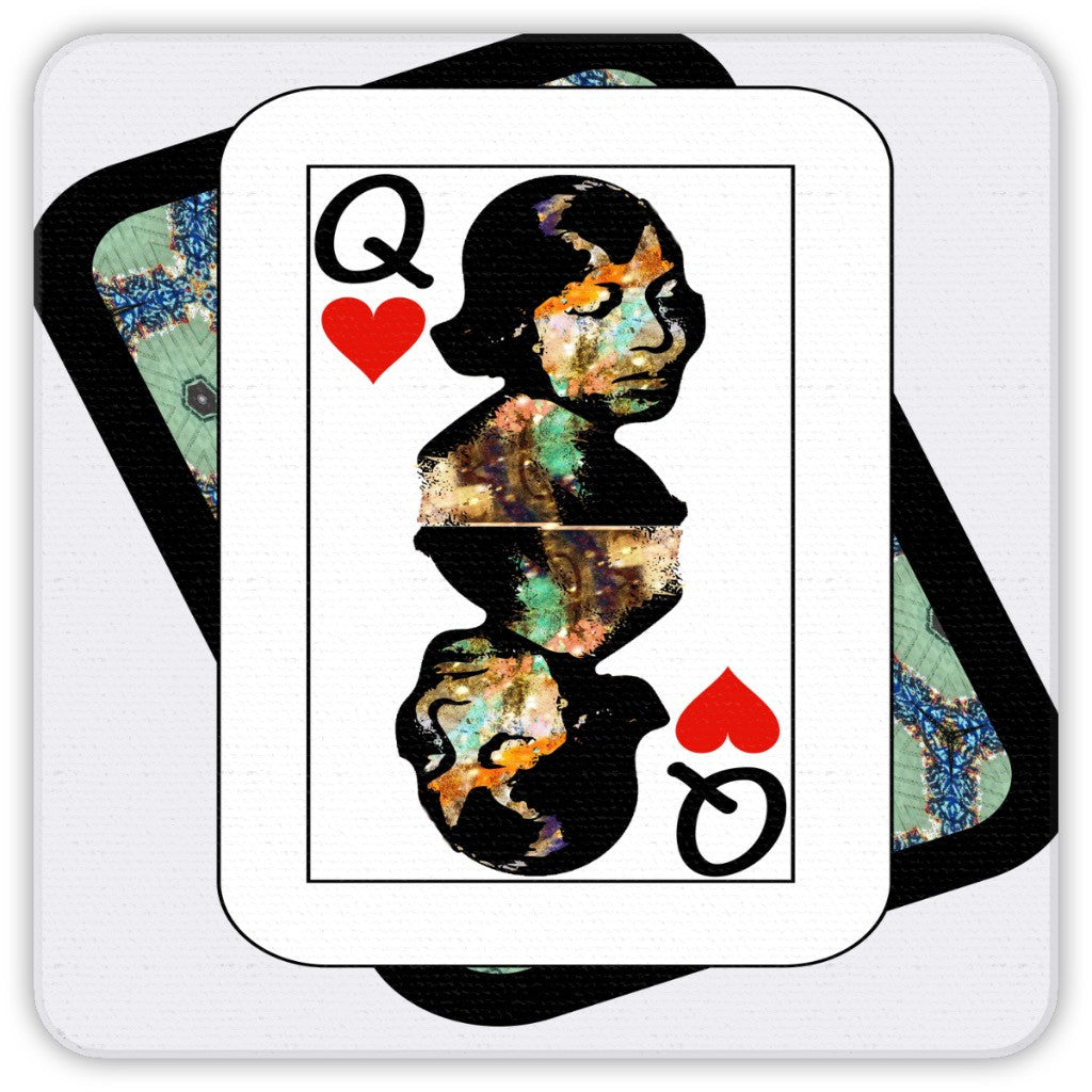 Play Your Hand...Queen Heart No. 1 Coaster Set