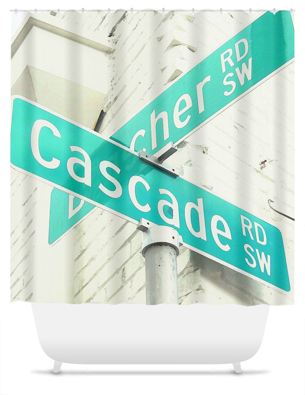The Corner No. 2 Shower Curtain