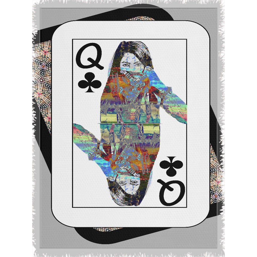 Play Your Hand...Queen Club No. 4 Woven Blanket