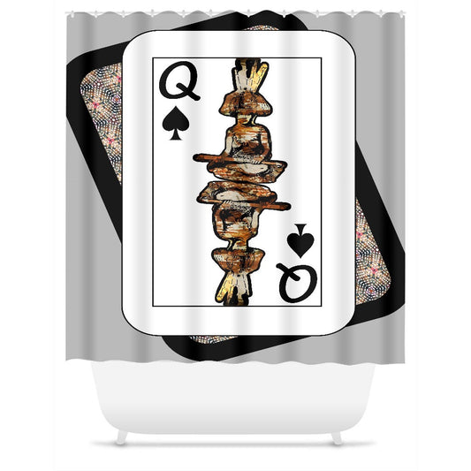 Play Your Hand...Queen Spade No. 4 Shower Curtain