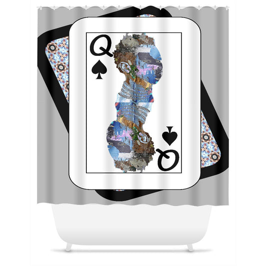 Play Your Hand...Queen Spade No. 2 Shower Curtain