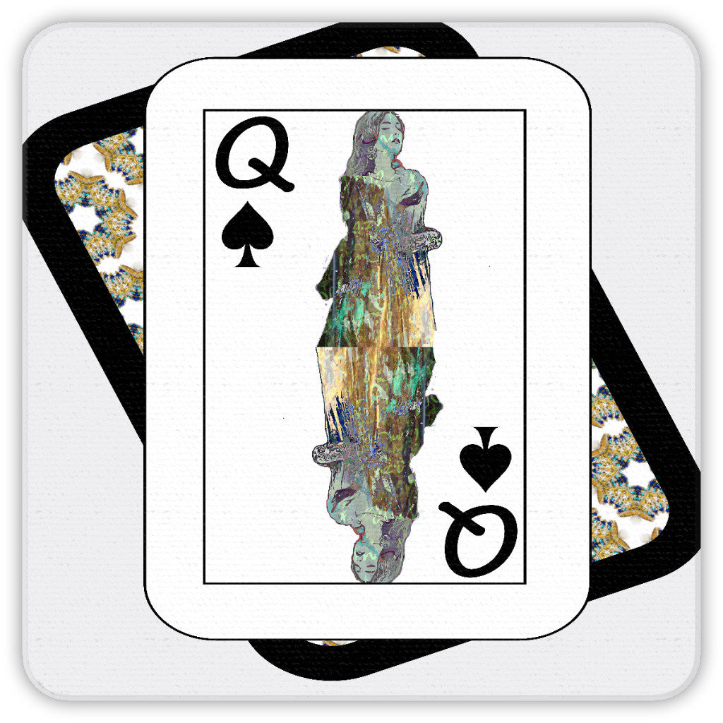 Play Your Hand...Queen Spade No. 3 Coaster Set