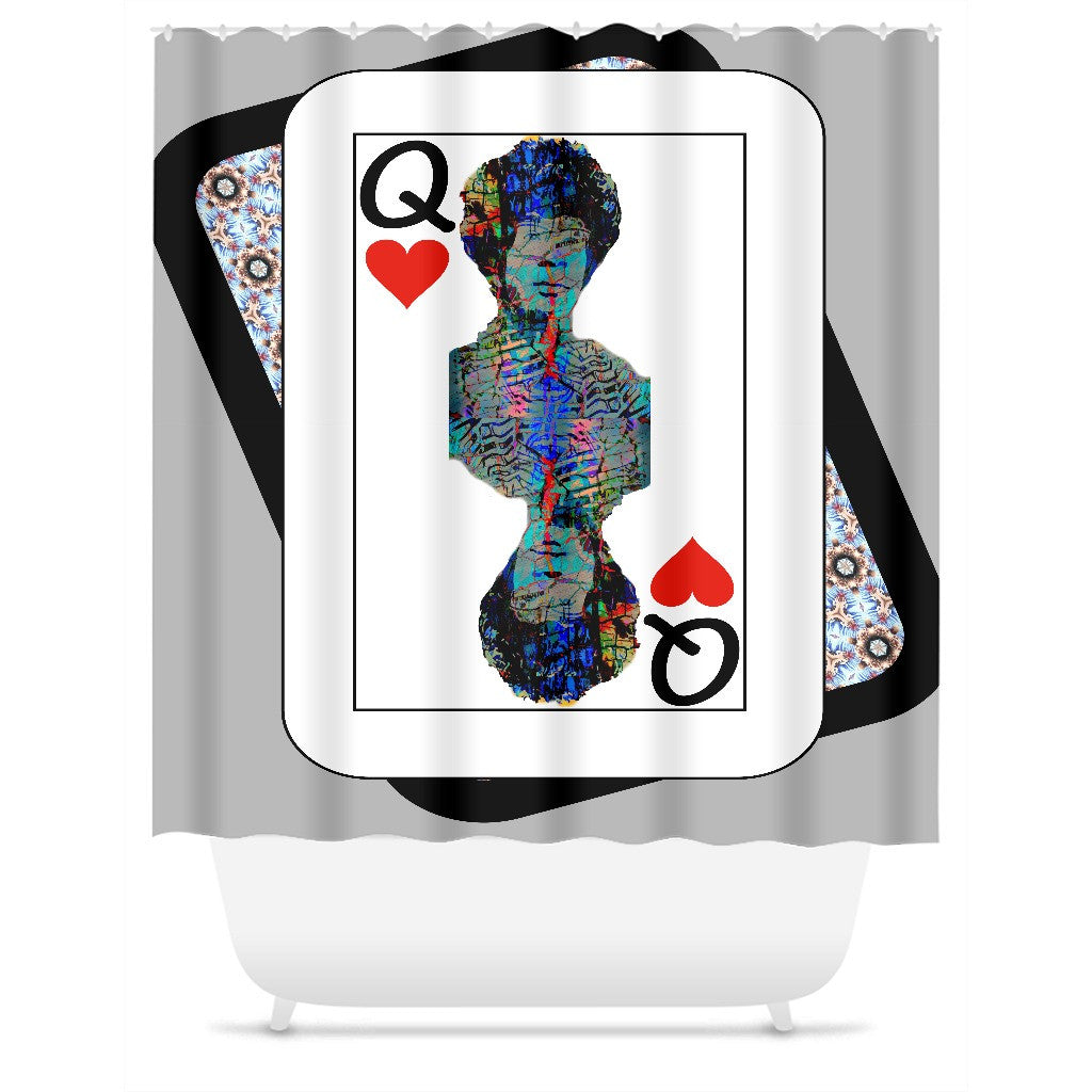 Play Your Hand...Queen Heart No. 2 Shower Curtain