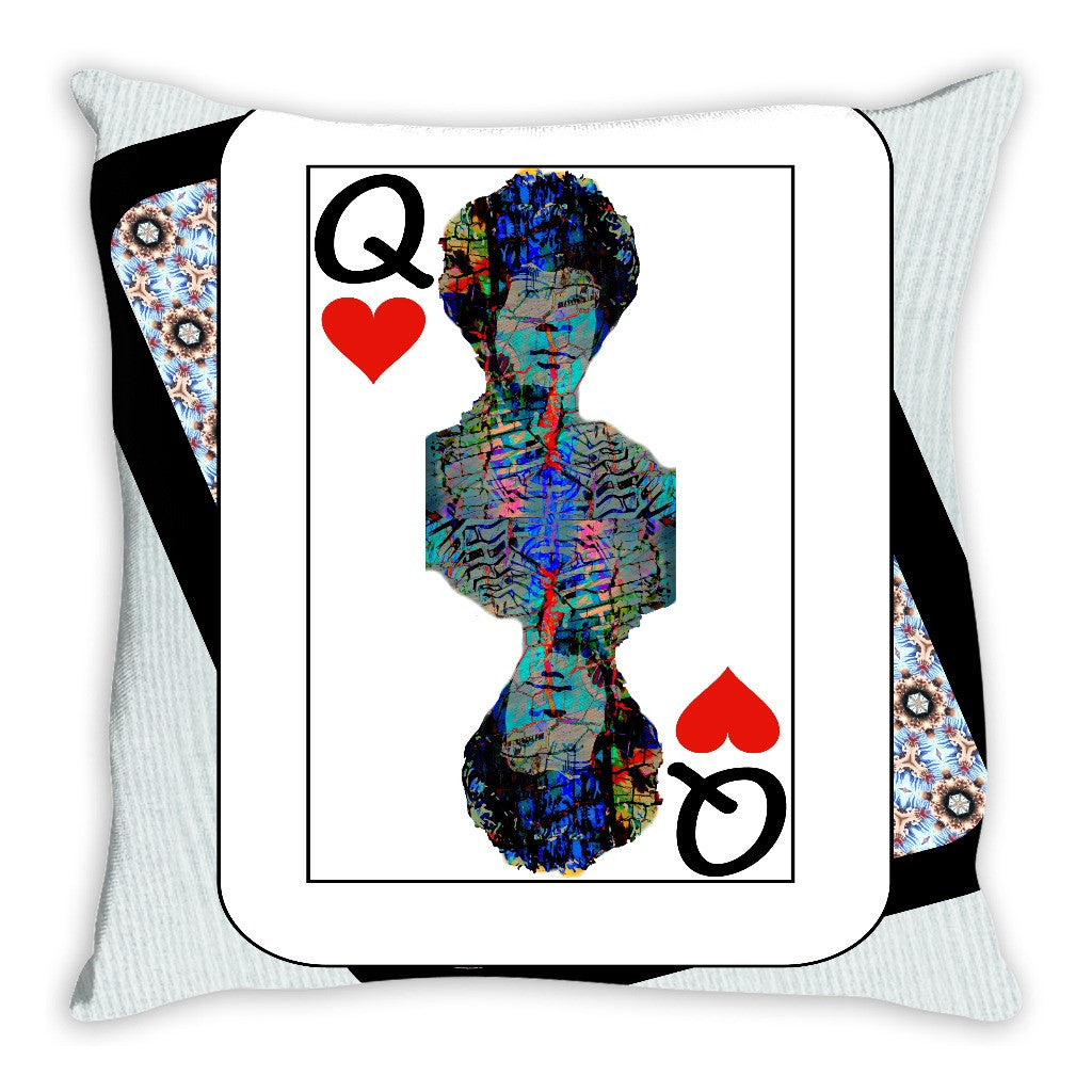 Play Your Hand...Queen Heart No. 2 Throw Pillow