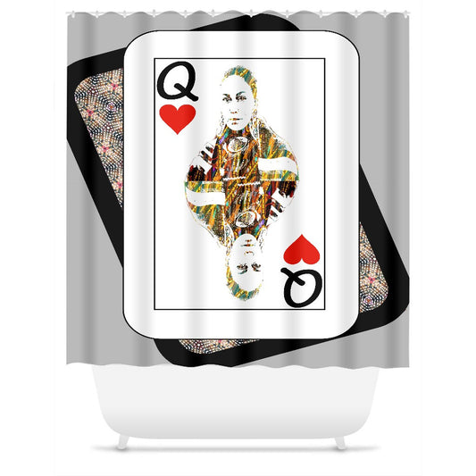 Play Your Hand...Queen Heart No. 4 Shower Curtain