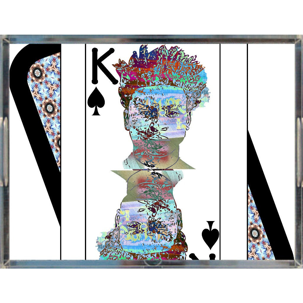Play Your Hand...King Spade No. 2 Acrylic Tray