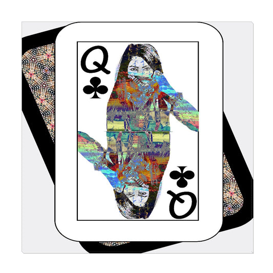 Play Your Hand...Queen Club No. 4 Wrapped Canvas