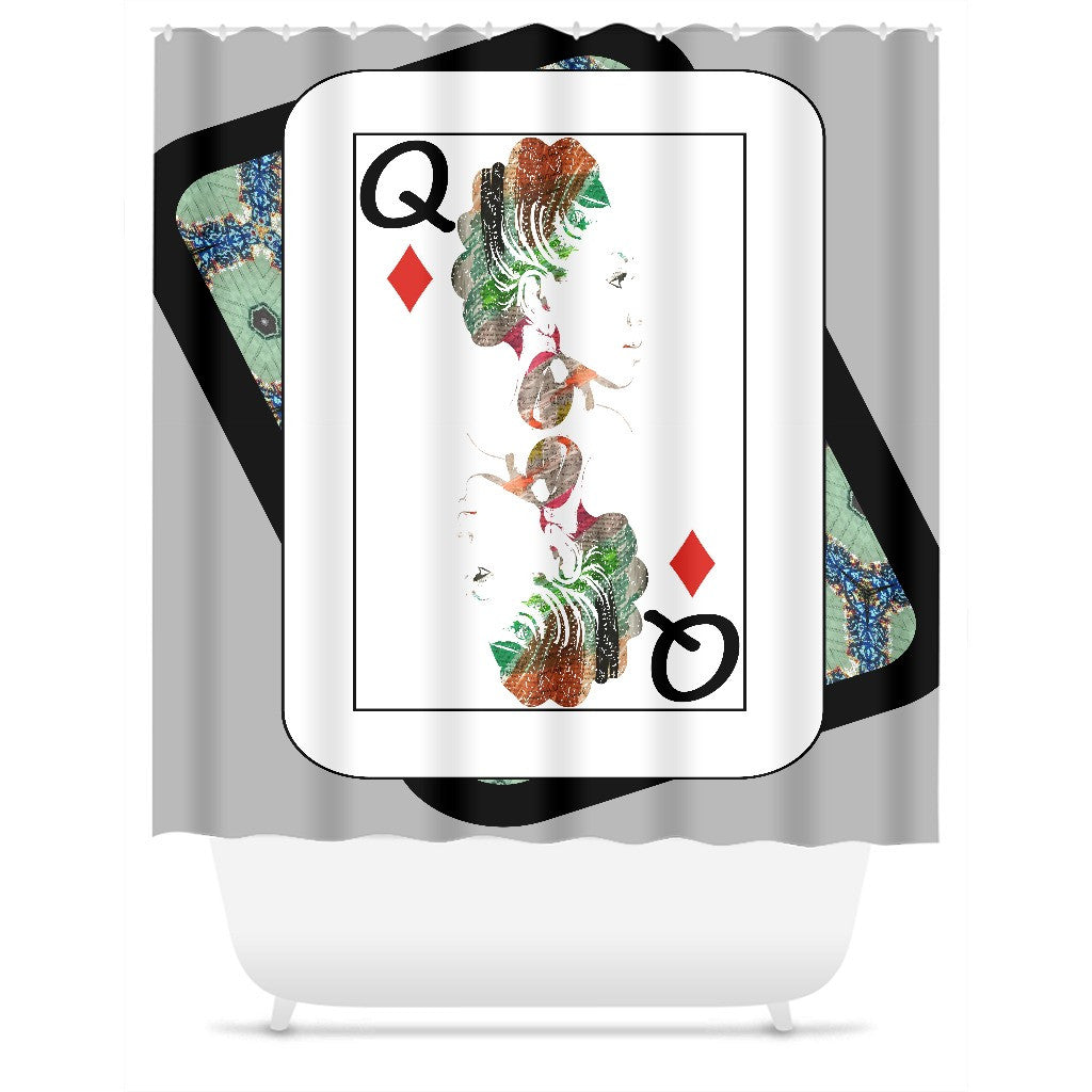 Play Your Hand...Queen Diamond No. 1 Shower Curtain