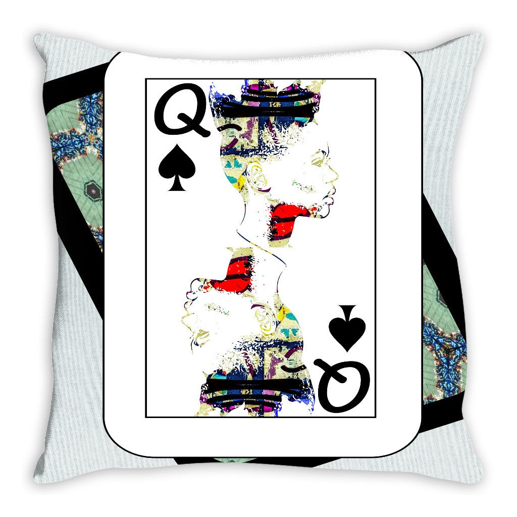 Play Your Hand...Queen Spade No. 1 Throw Pillow